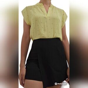 Yellow Print top